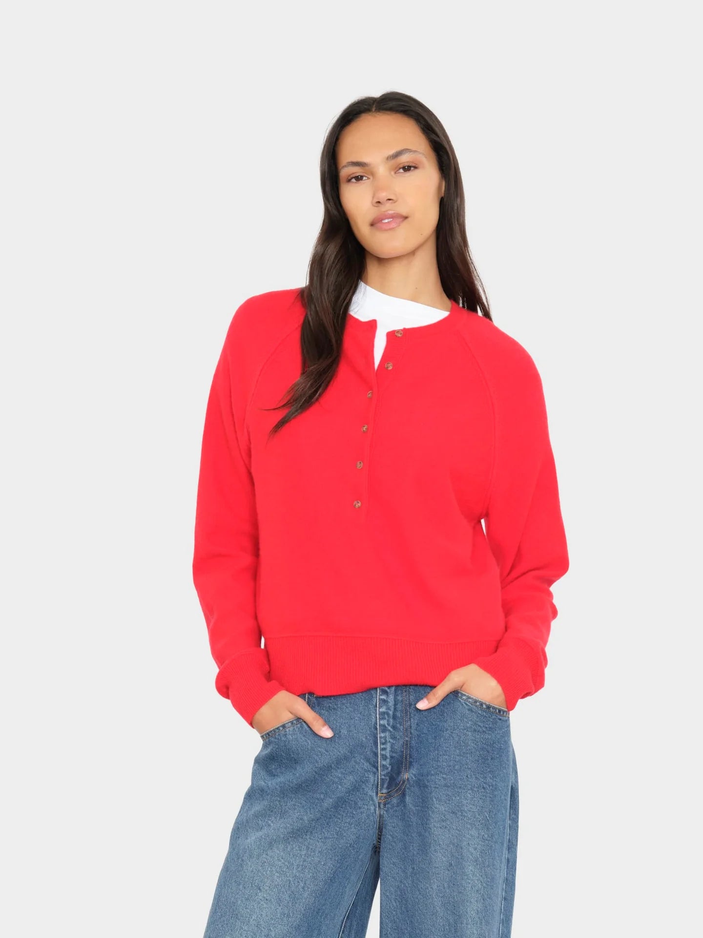 Griffin Sweater in Apple Red