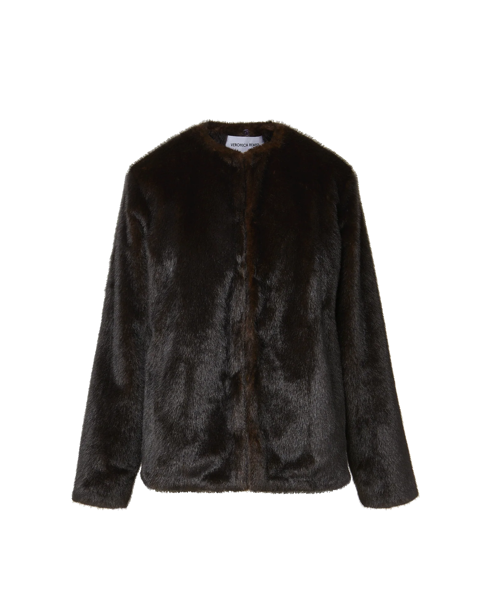 Griselda Faux Fur Coat in Sable