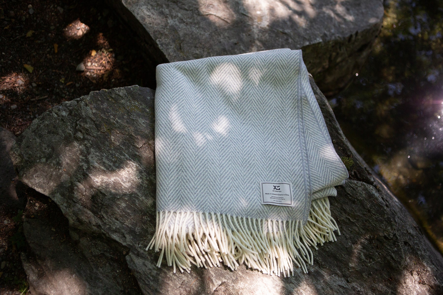 Heritage Throw in Seafoam