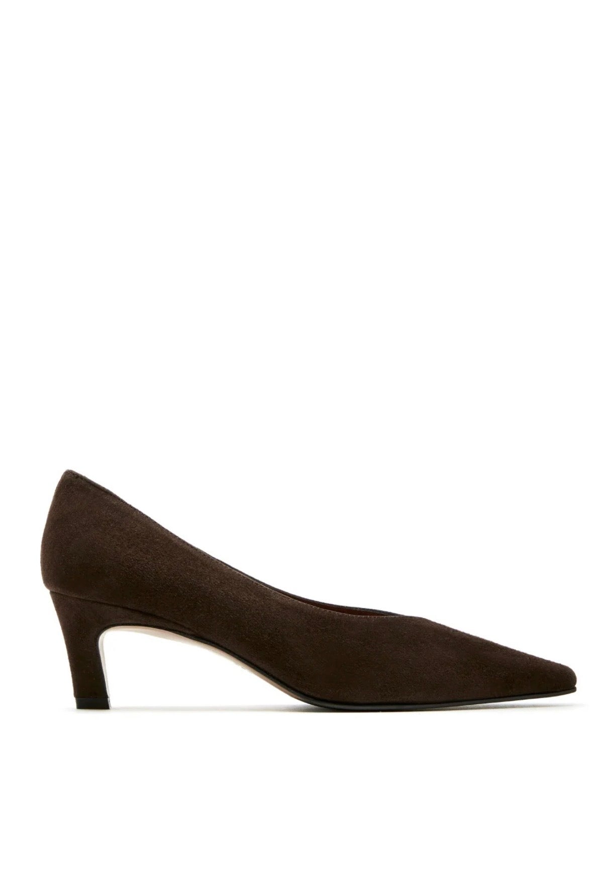 Beckham Suede Pump in Brunette