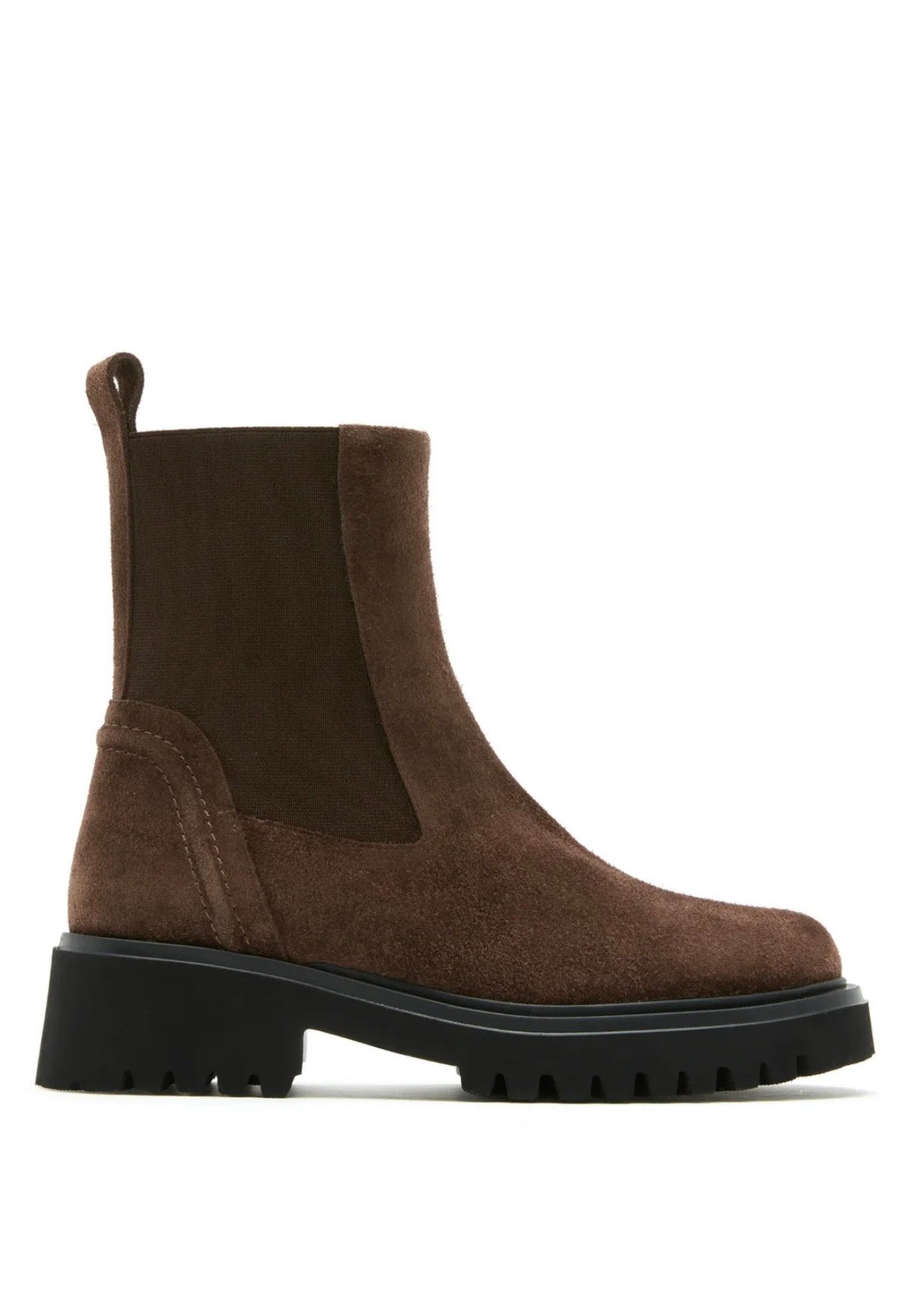 Kudos Suede Bootie in Brunette