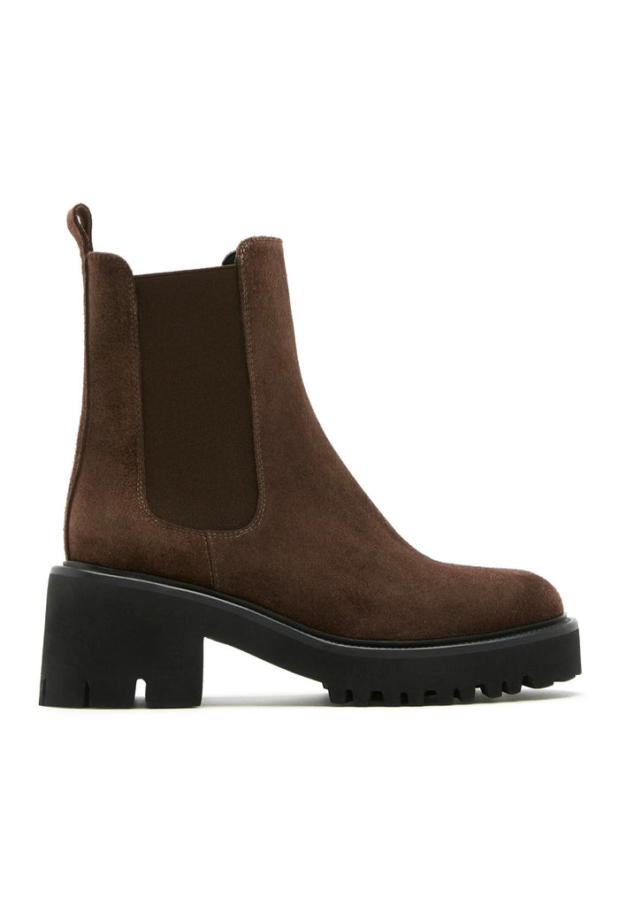 Kiss Suede Bootie in Brunette