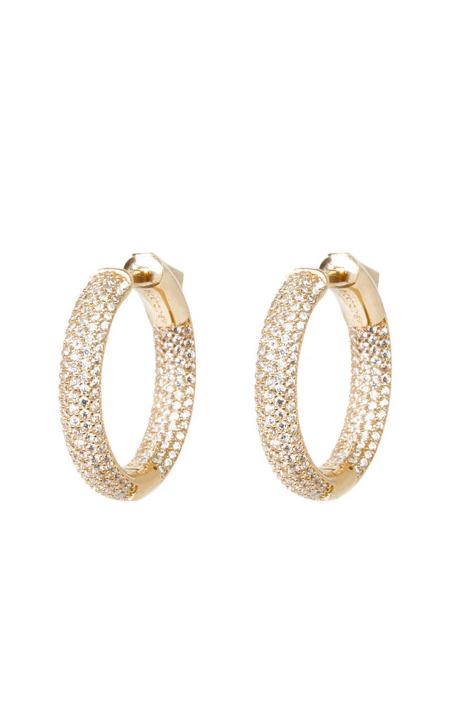 Mini Tire Hoops in Gold