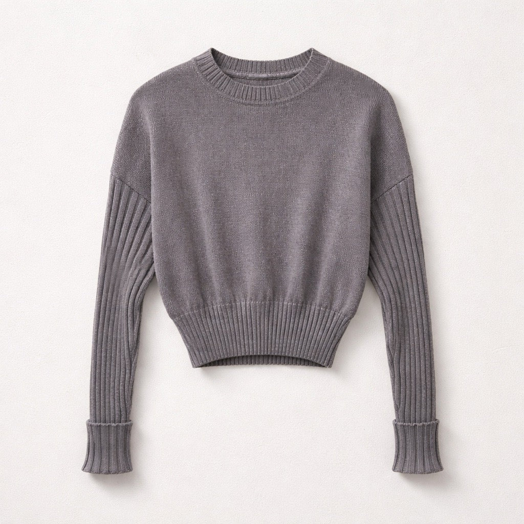 Stitchy Viv Sweater in Slate