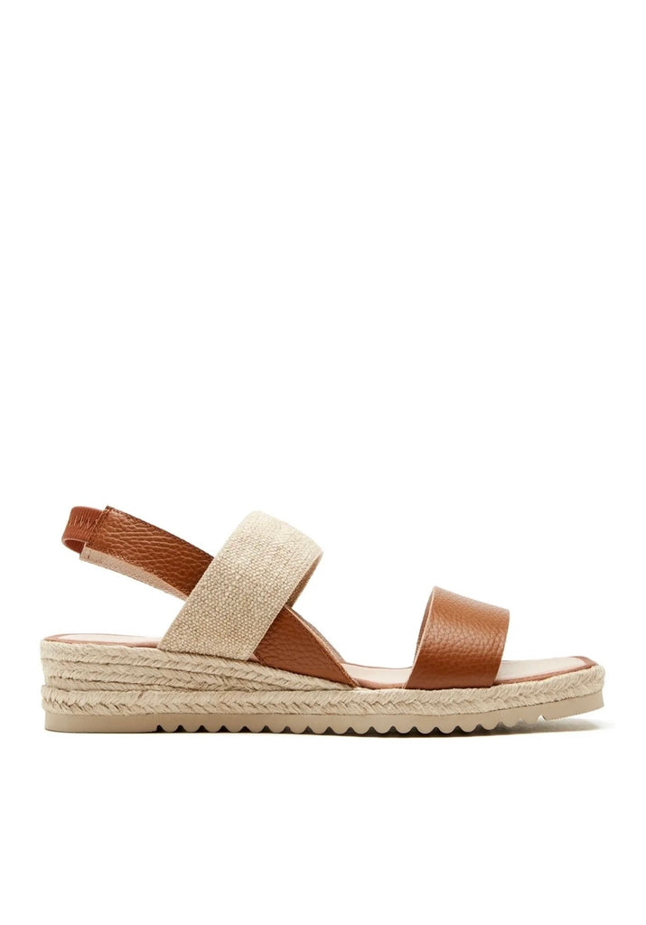 Rowena Sandal in Cognac Pebble