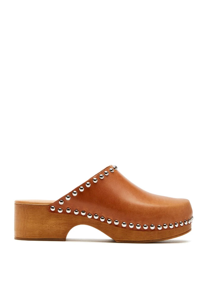 Slade Leather Clog in Cognac