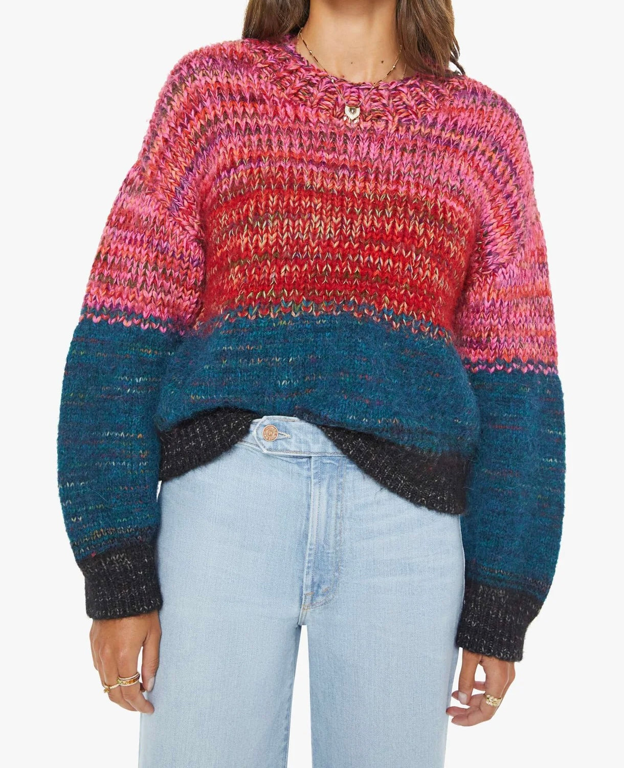 The Crop Pullover in Dusk to Dawn