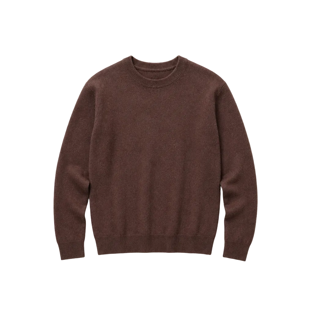 Cashmere Crew in Coffee Bean