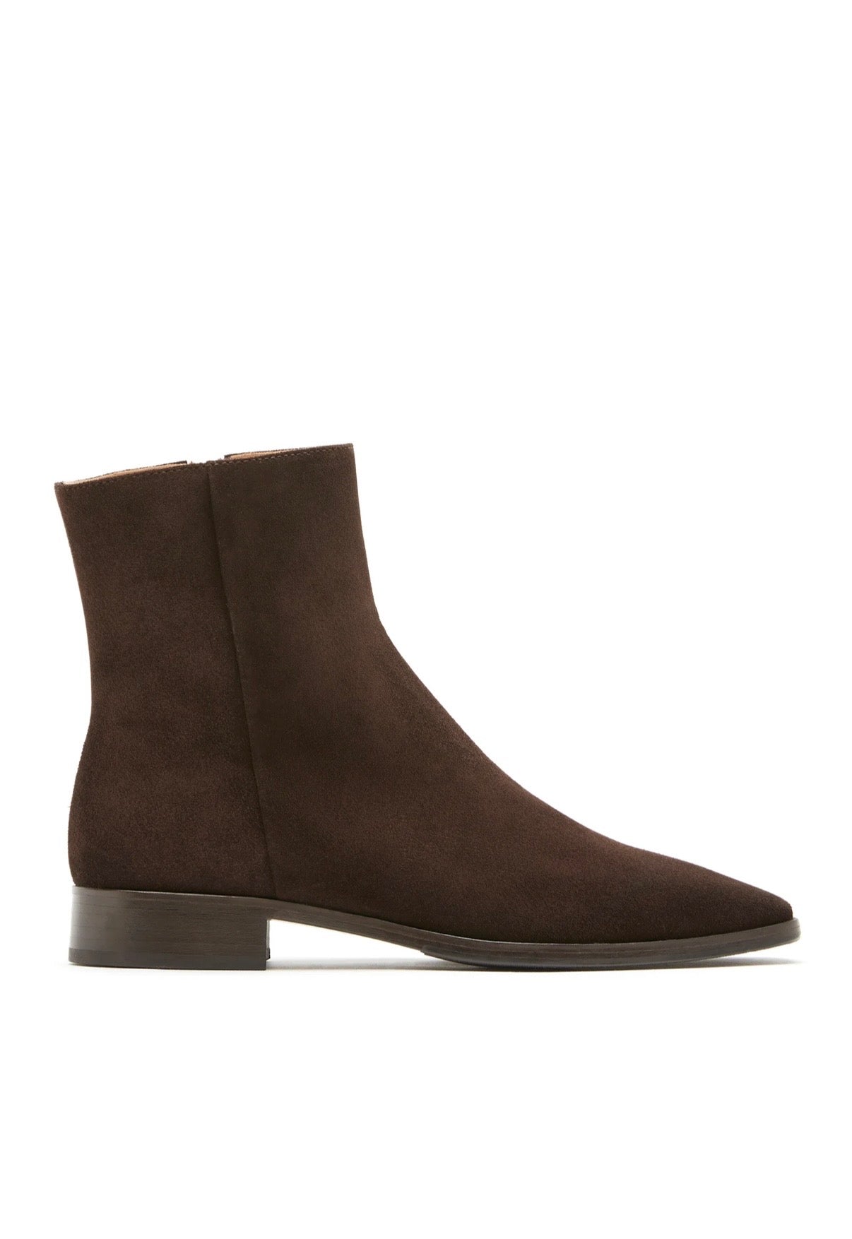 Tundra Suede Bootie in Brunette