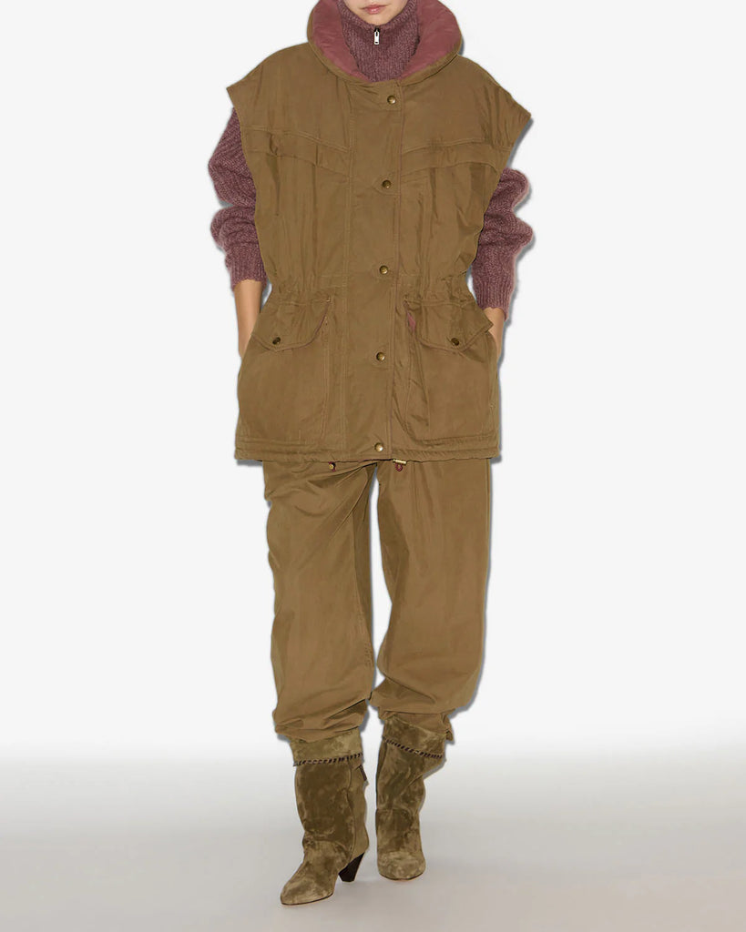 Damone Coat in Khaki