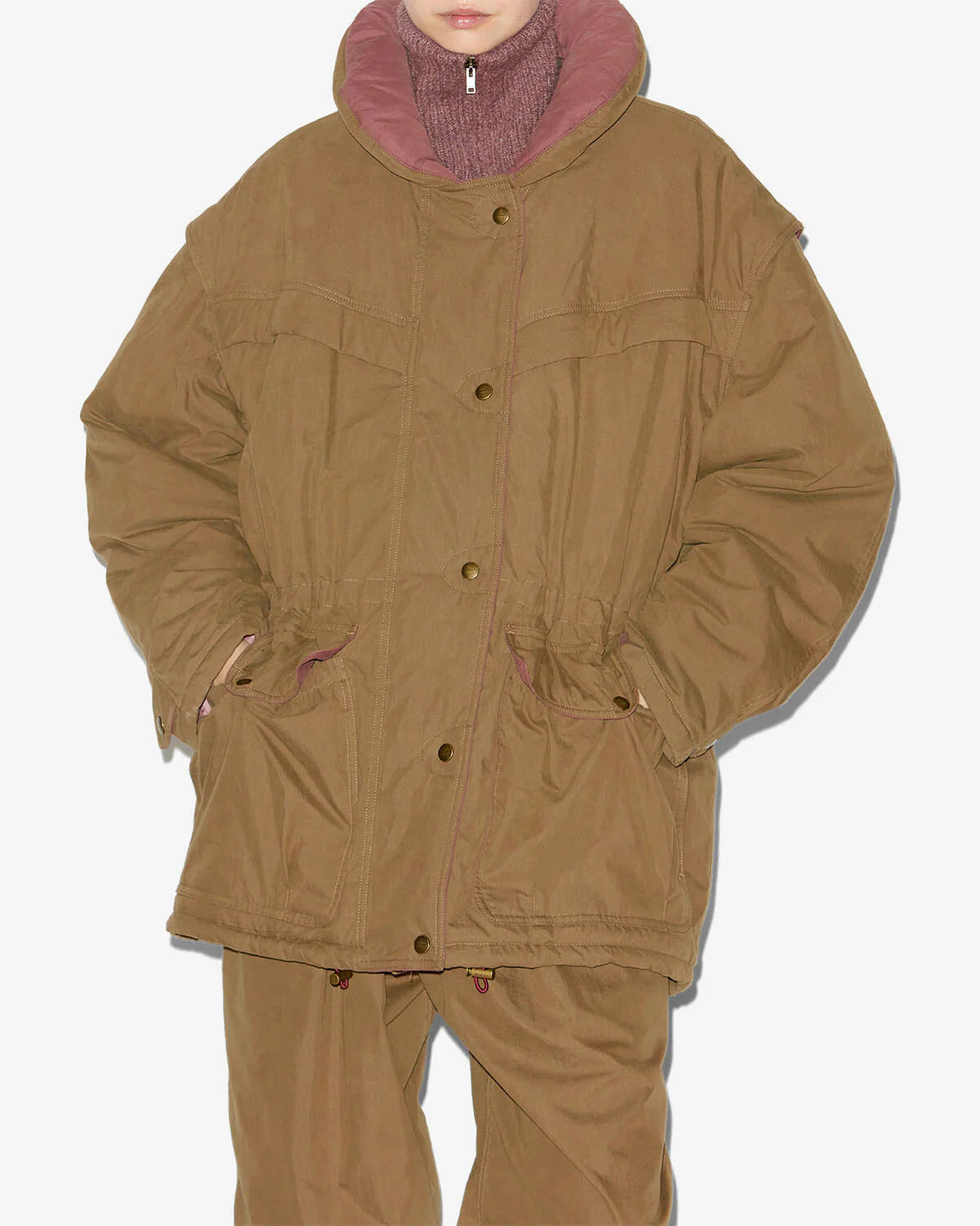Damone Coat in Khaki