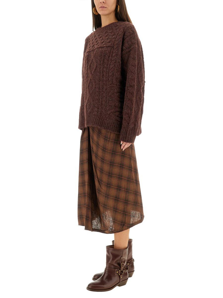 Deotille Pullover in Burgundy