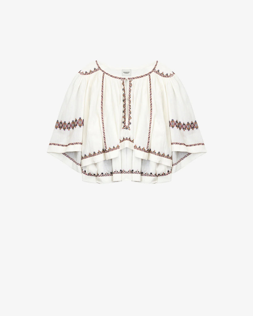Felicity Top in Ecru/Ochre