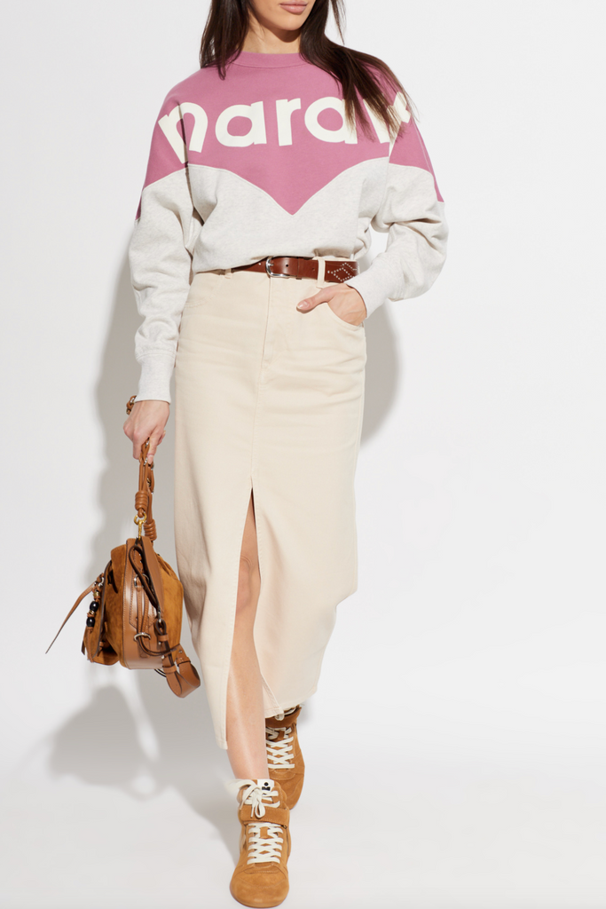 Houston Sweatshirt in Mauve Mist/Ecru