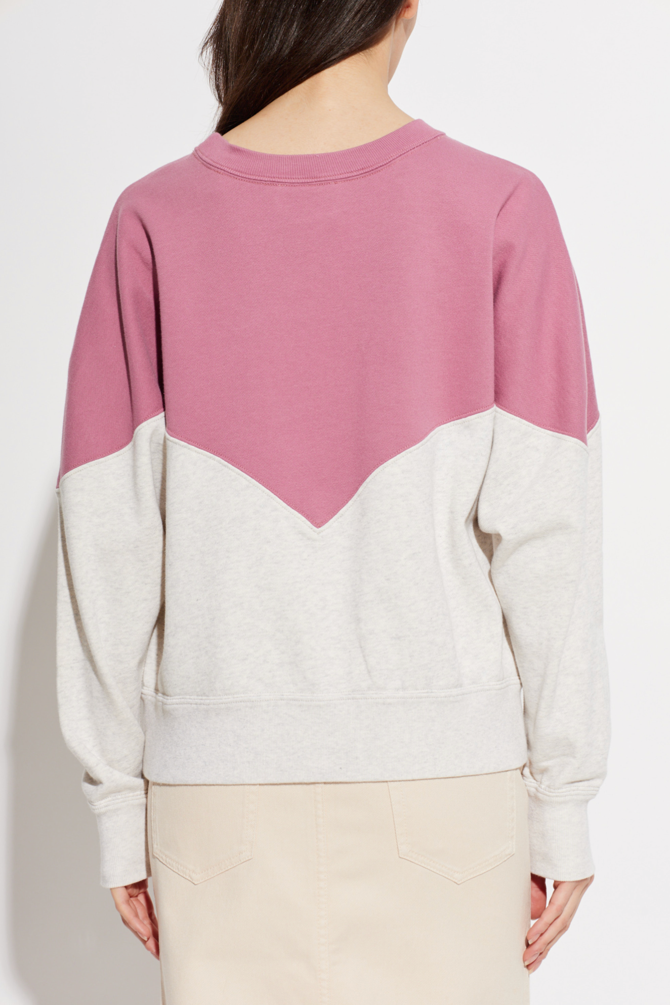 Houston Sweatshirt in Mauve Mist/Ecru