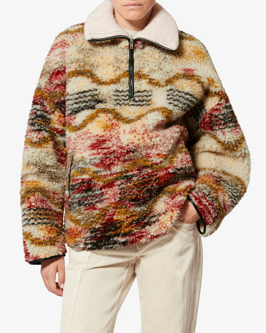 Marner Coat in Ecru/Ochre