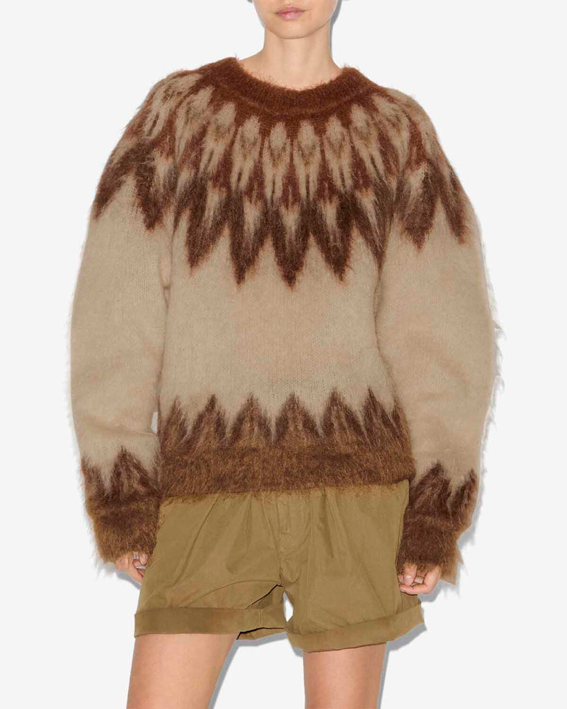 Natania Pullover in Rust