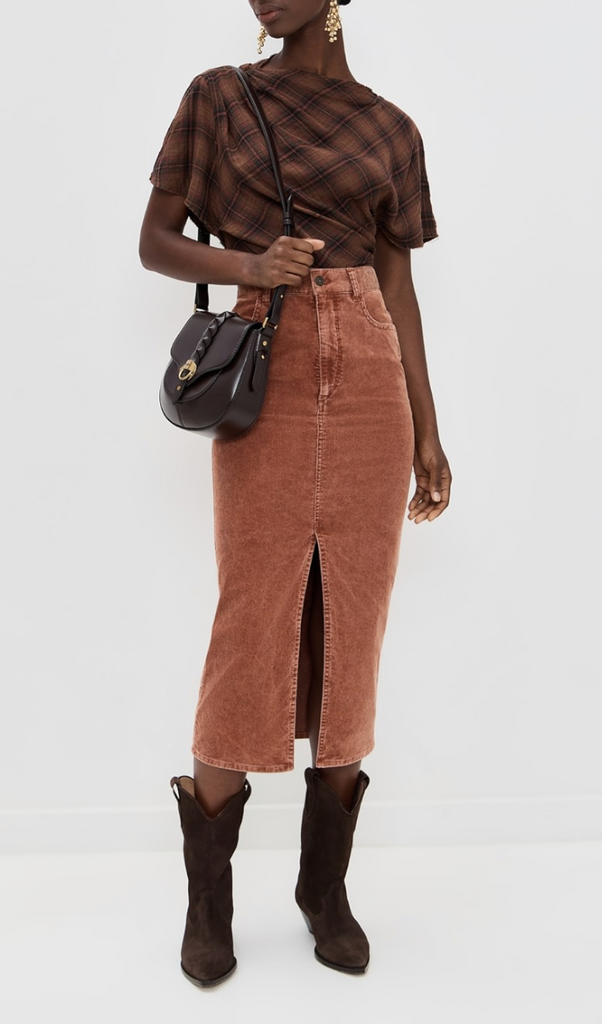 Odalie Skirt in Rust