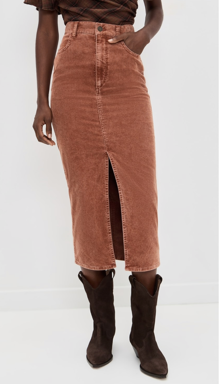 Odalie Skirt in Rust