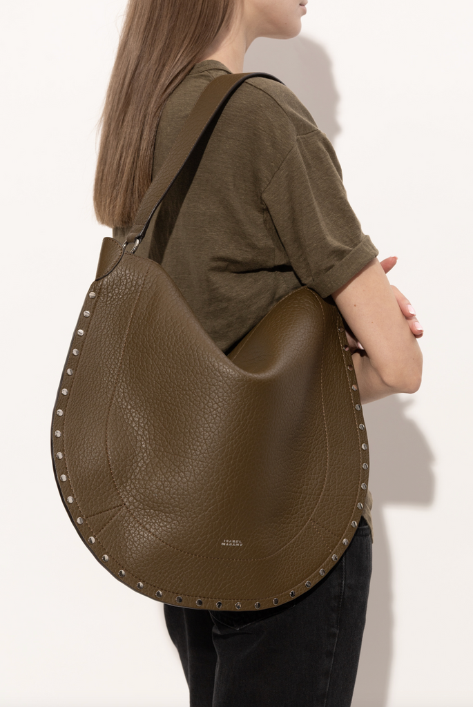Oskan Hobo Soft Bag in Khaki