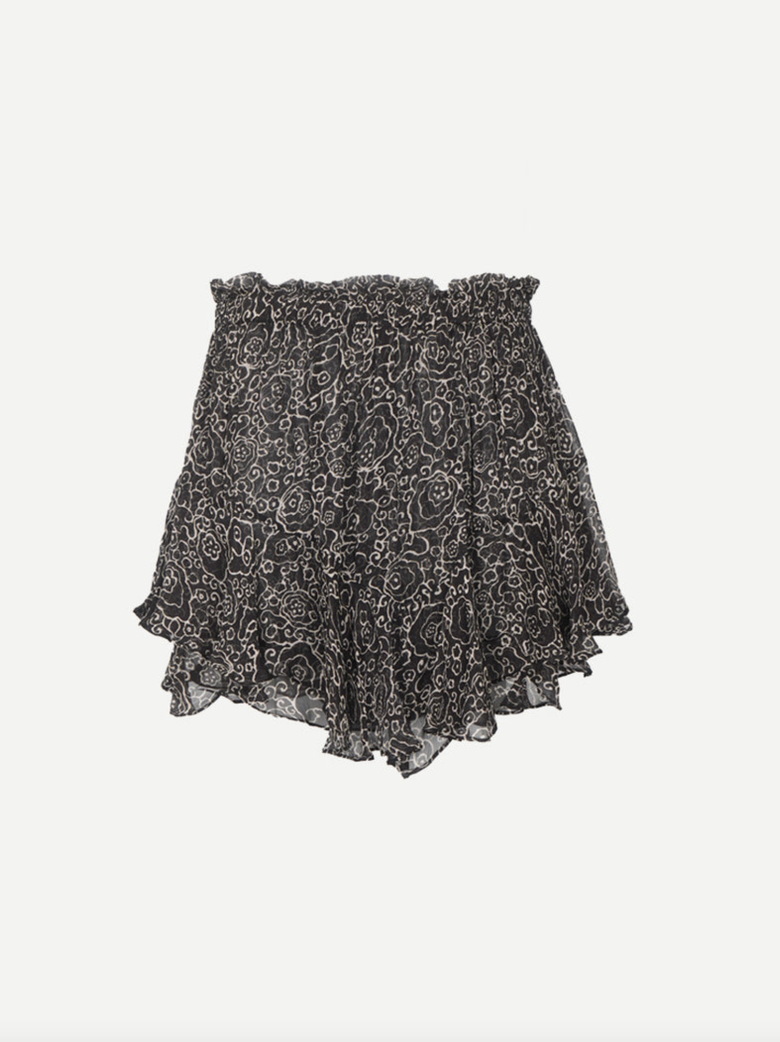 Sornel Shorts in Black/Ecru