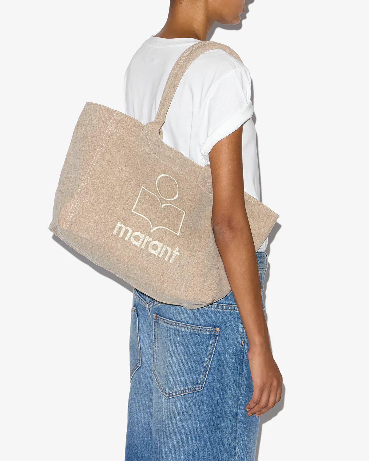 Yenky Zipped Bag in Beige