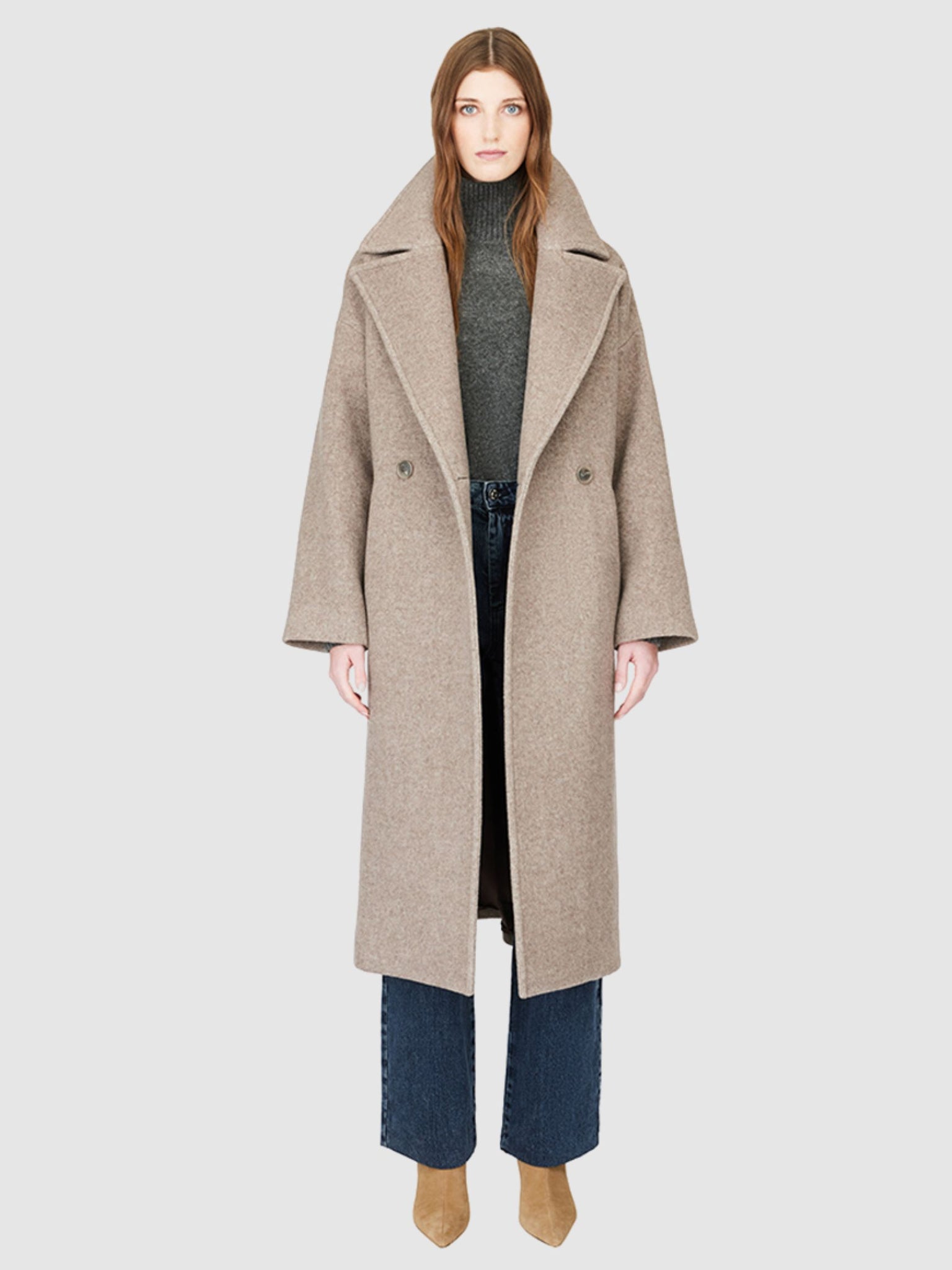 Isabella Coat in Taupe
