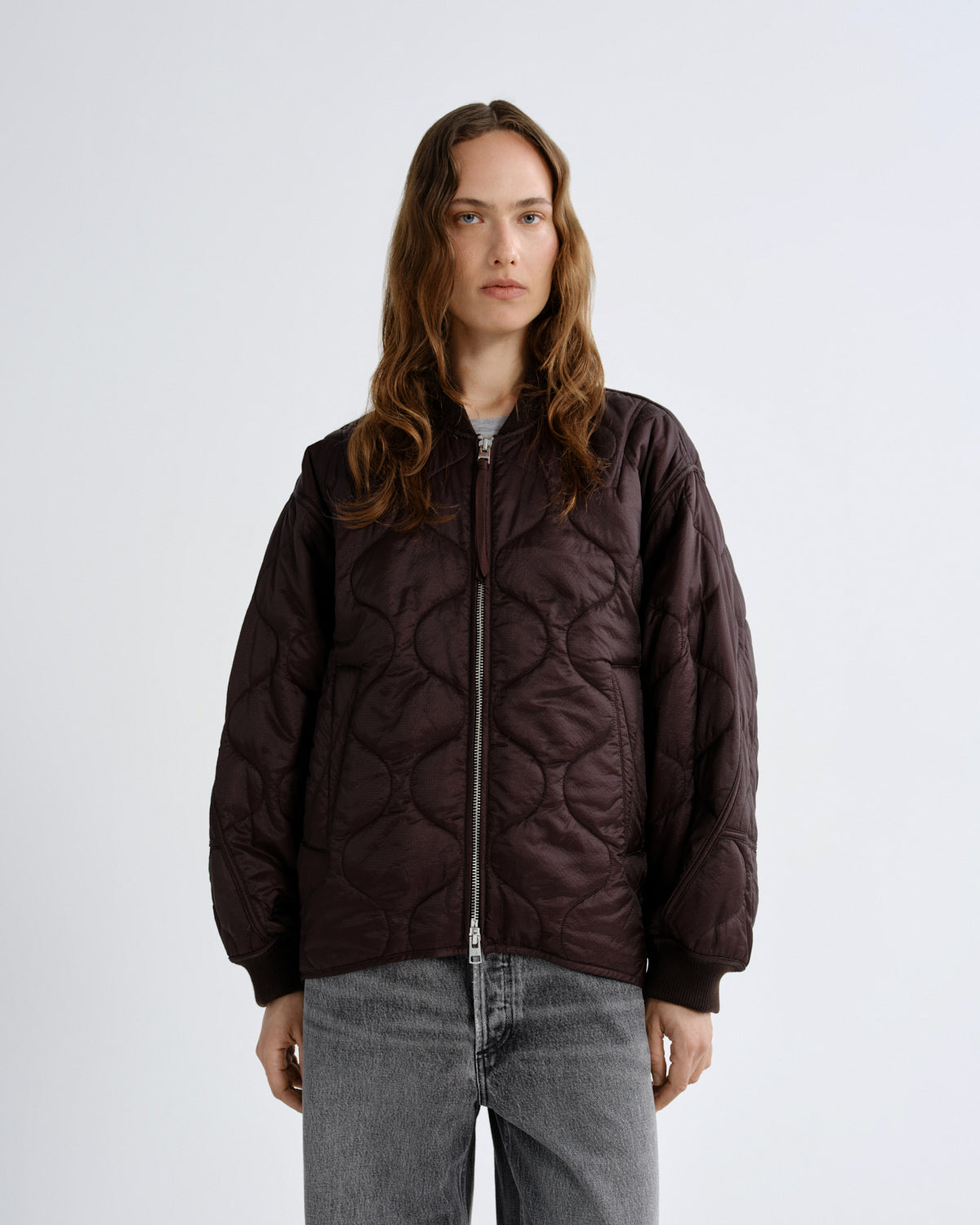 Isla Quilted Jacket in Deep Roast