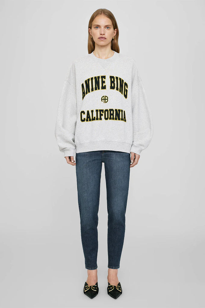 Jaci Sweatshirt Anine Bing California in Heather Grey