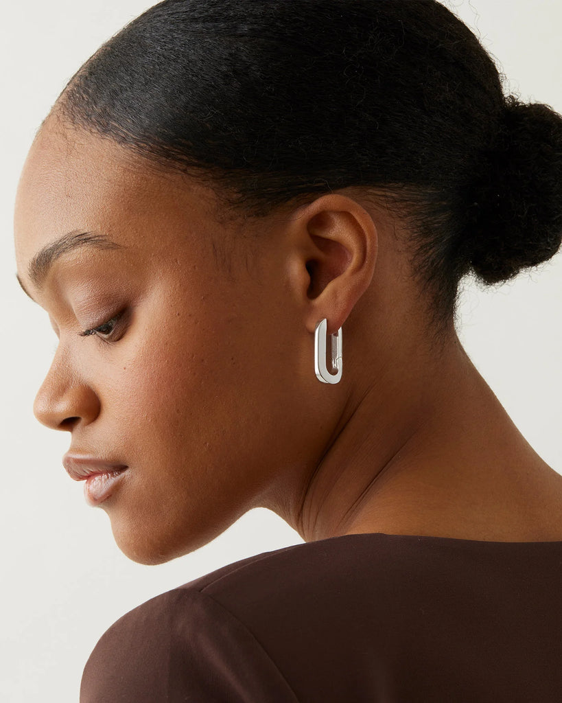 U-Link Earrings in Silver