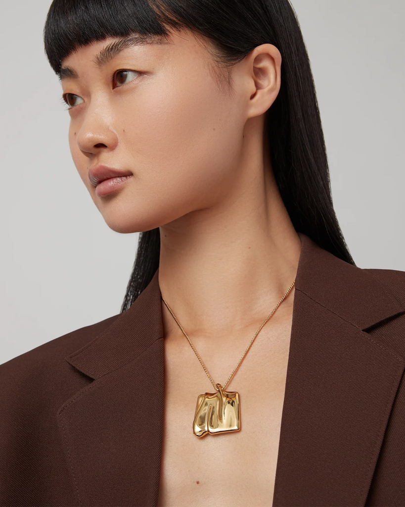 Sundra Pendant Necklace Large in Gold