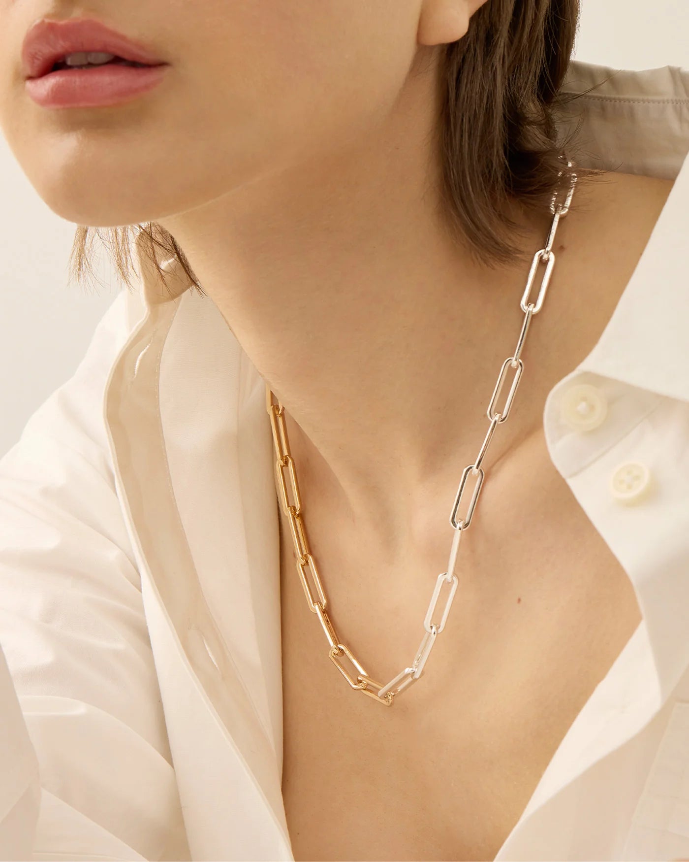 Andi Slim Chain in Two-Tone
