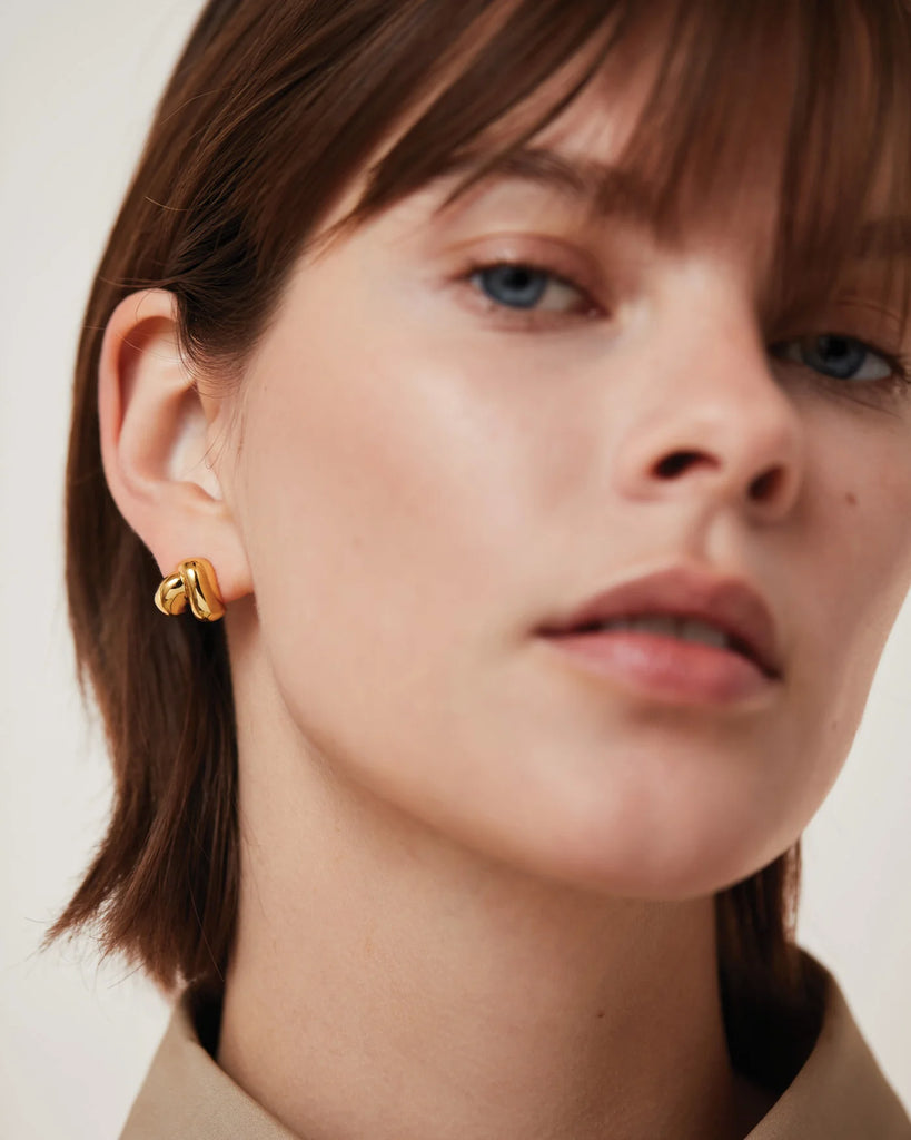Beatrix Earrings in Gold