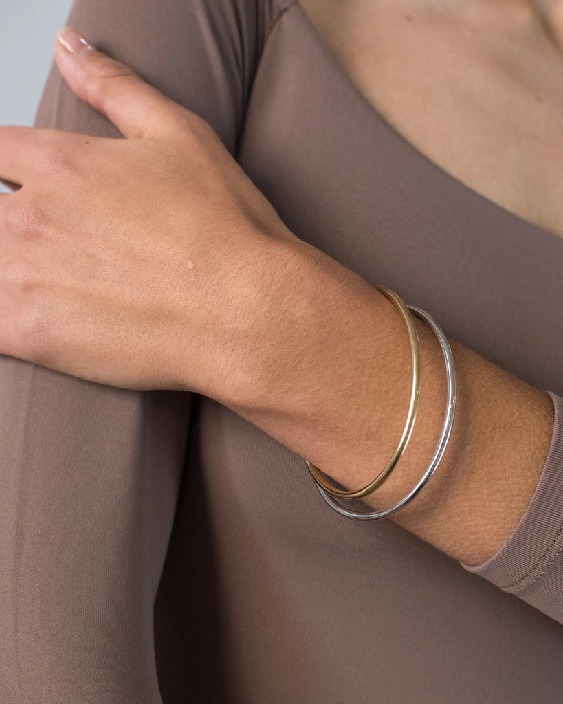 Dane Bangle Set 2-Pack in Two-Tone