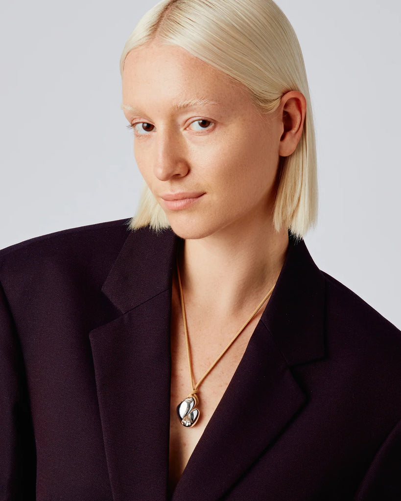 Estelle Rope Necklace in Silver