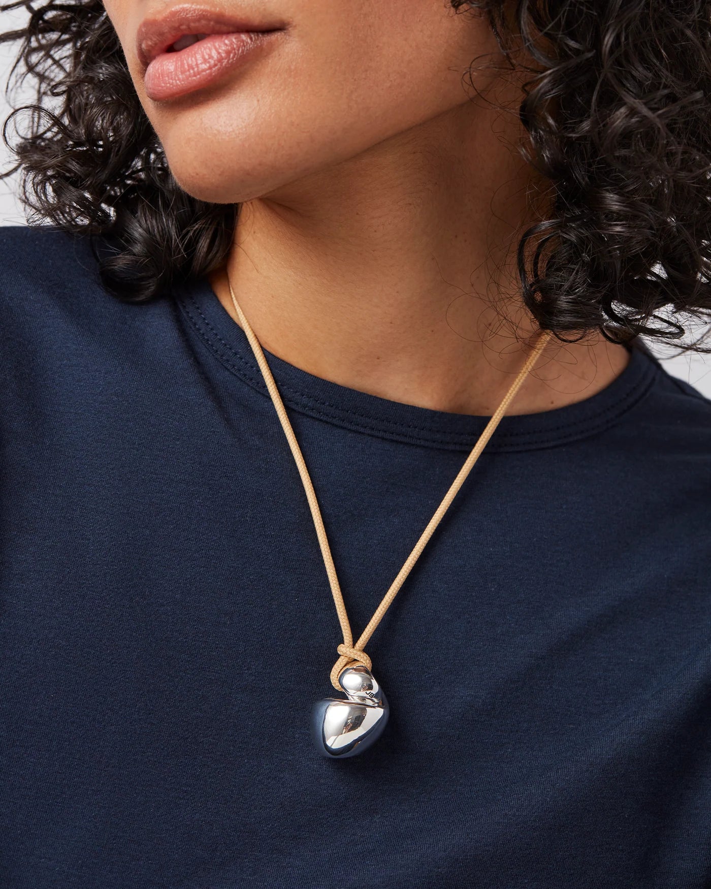 Estelle Rope Necklace in Silver