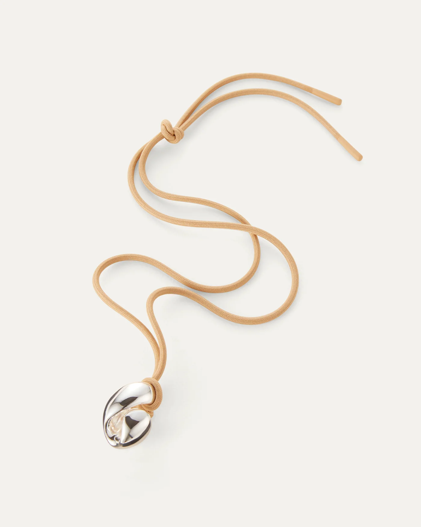 Estelle Rope Necklace in Silver