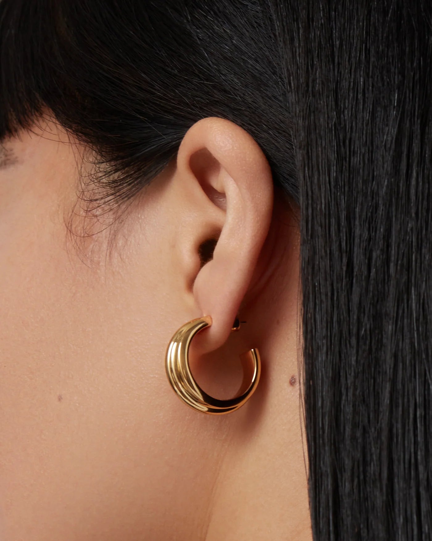 Lennon Hoops in Gold