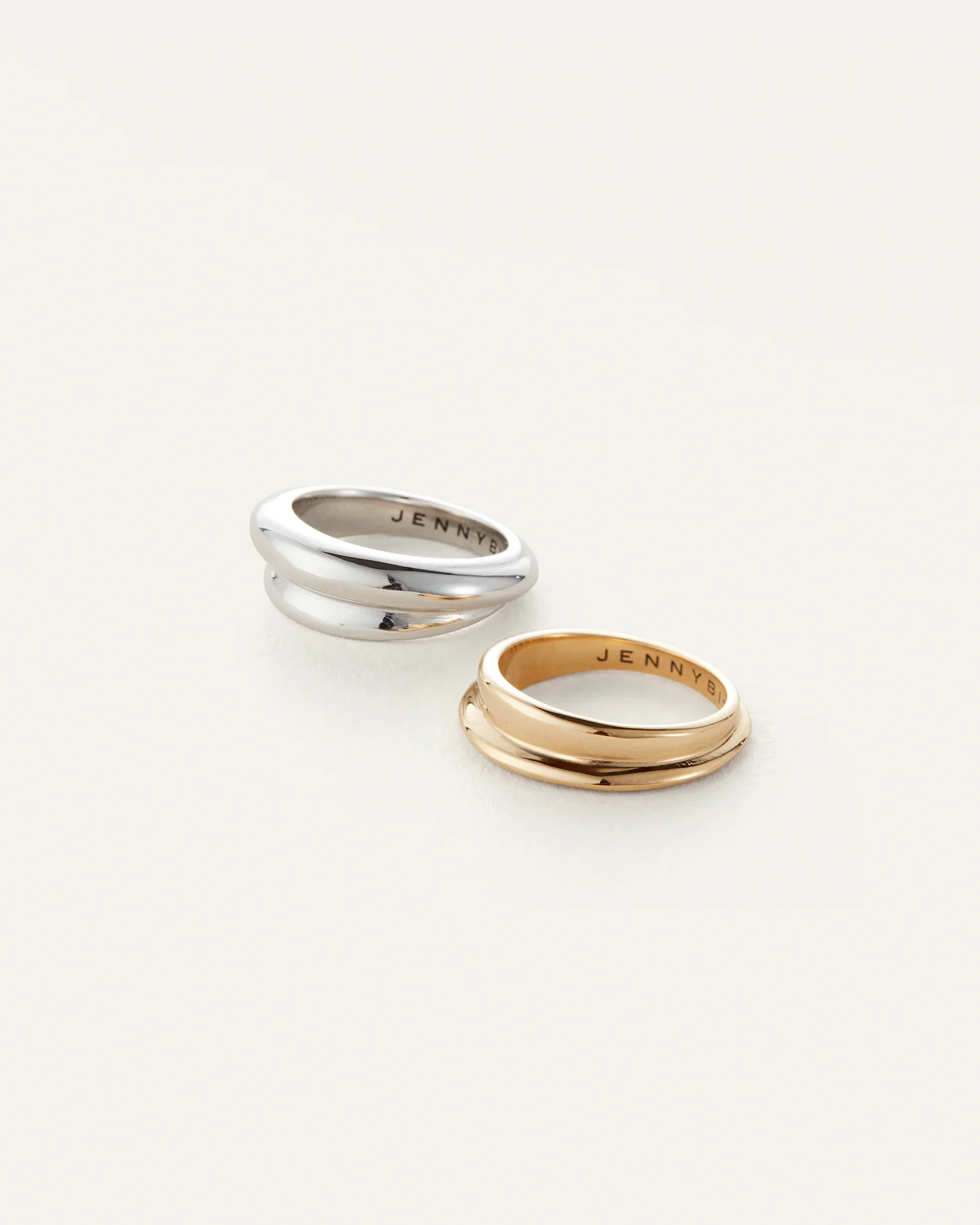 Lennon Ring Set in Two-Tone