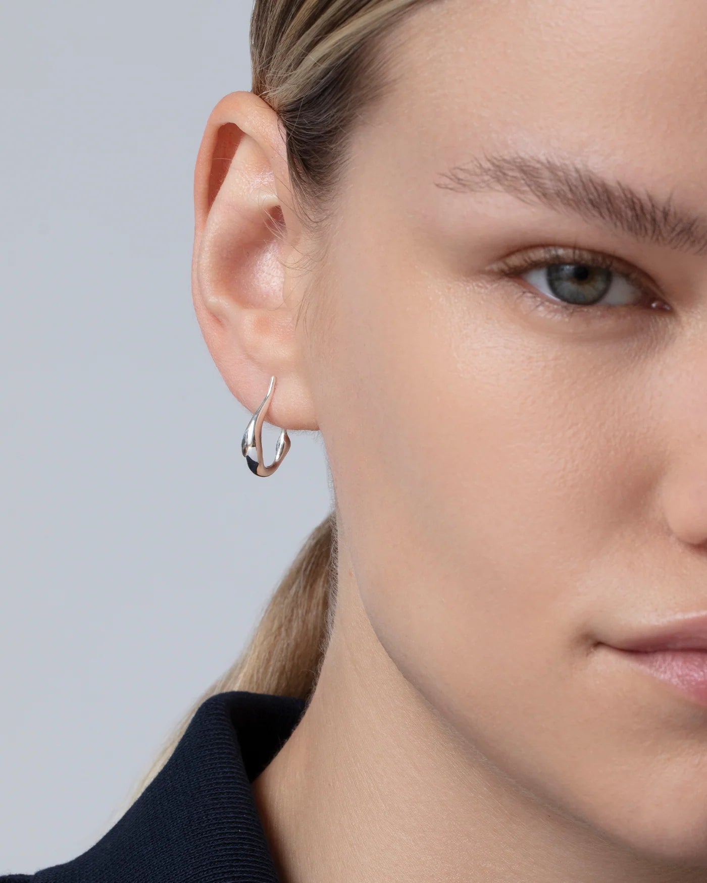 Mini Colette Hoops in Silver