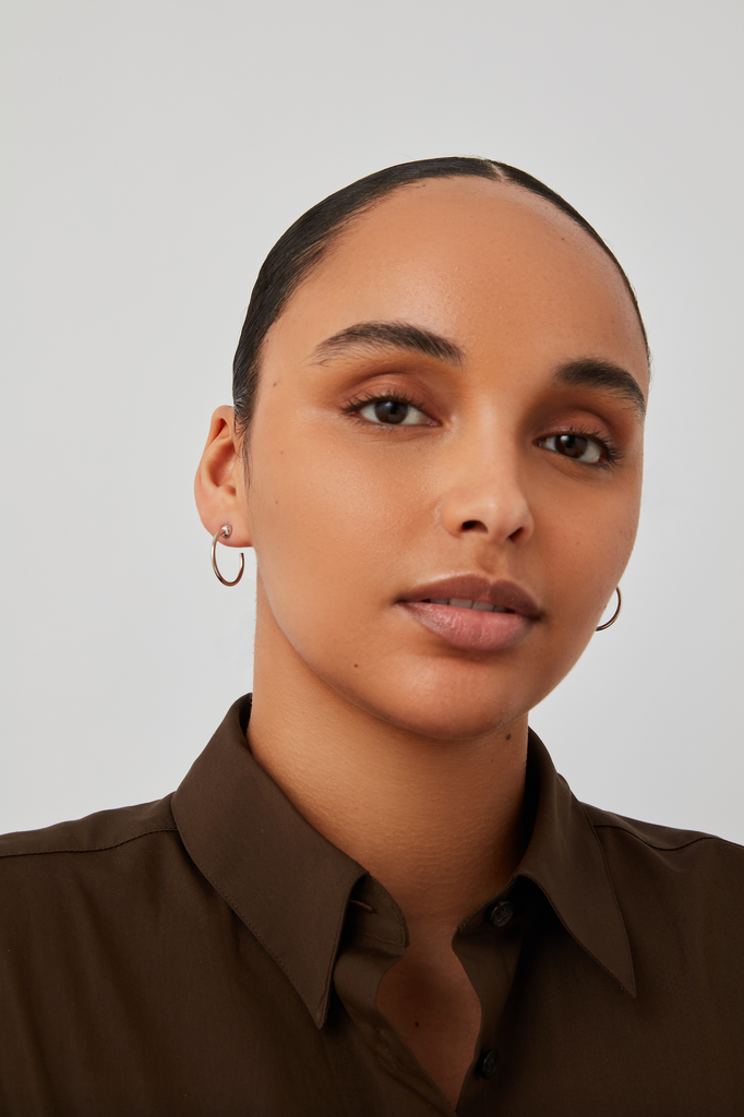Mini Icon Hoops in Silver