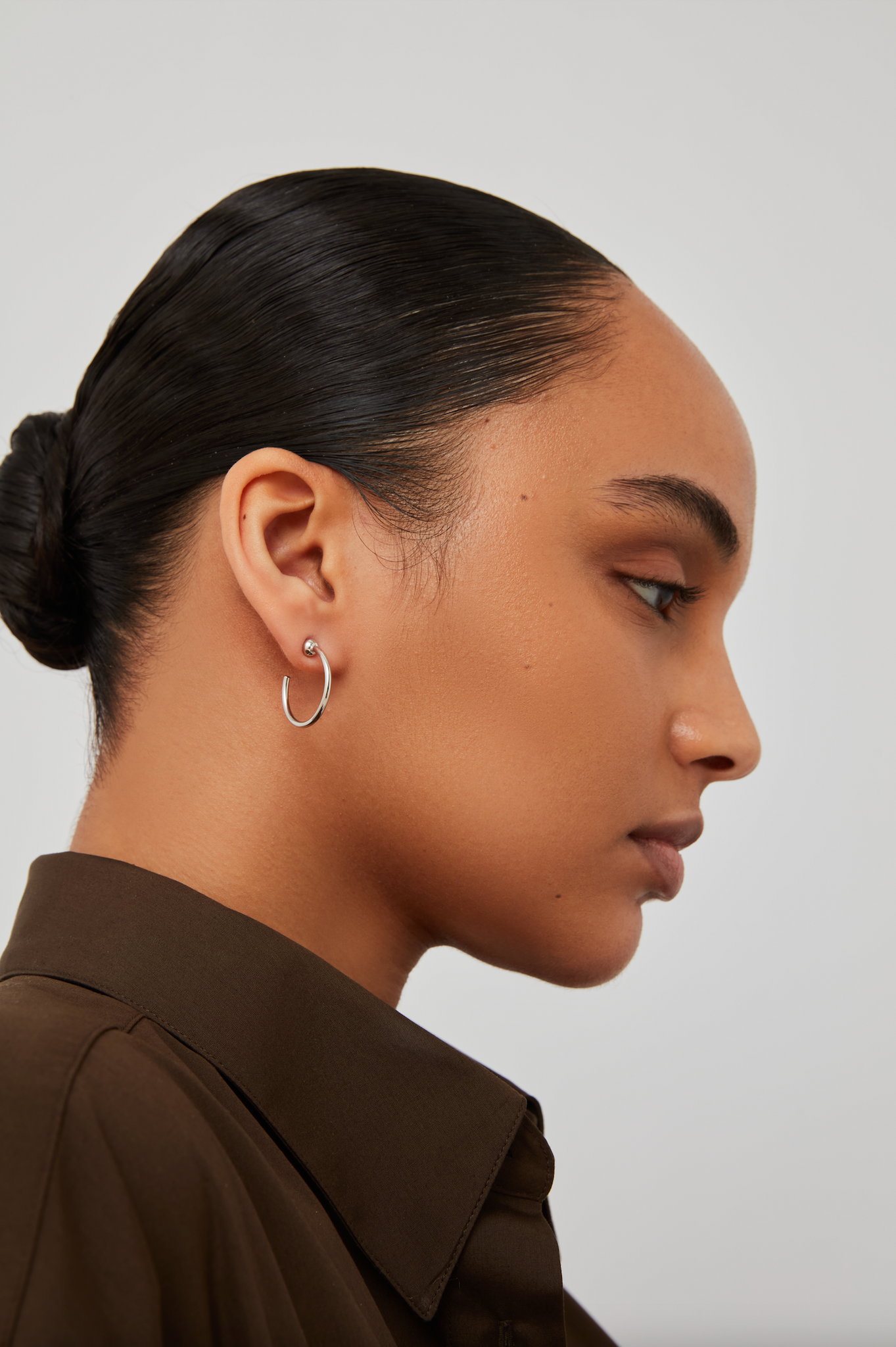 Mini Icon Hoops in Silver