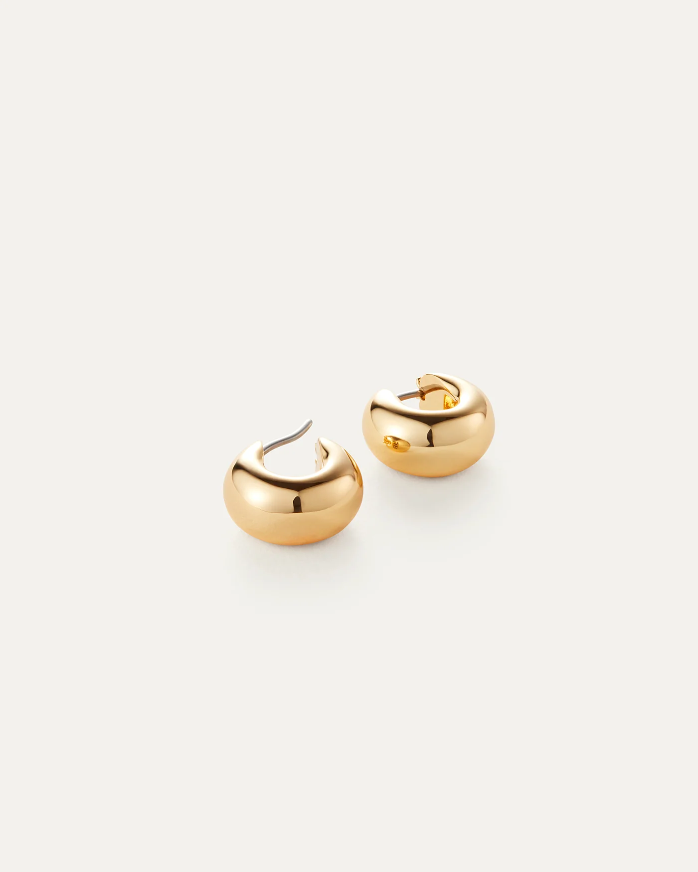 Mini Tome Hoop Earrings in Gold
