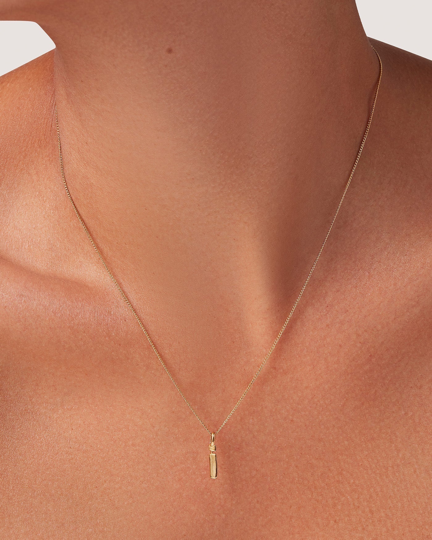 Monogram Necklace in Gold - I