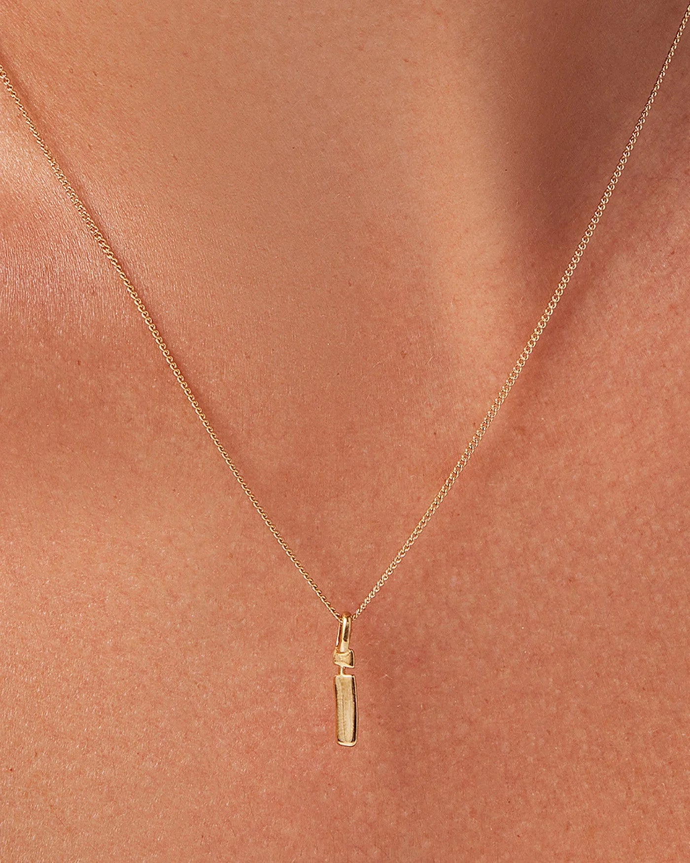 Monogram Necklace in Gold - I