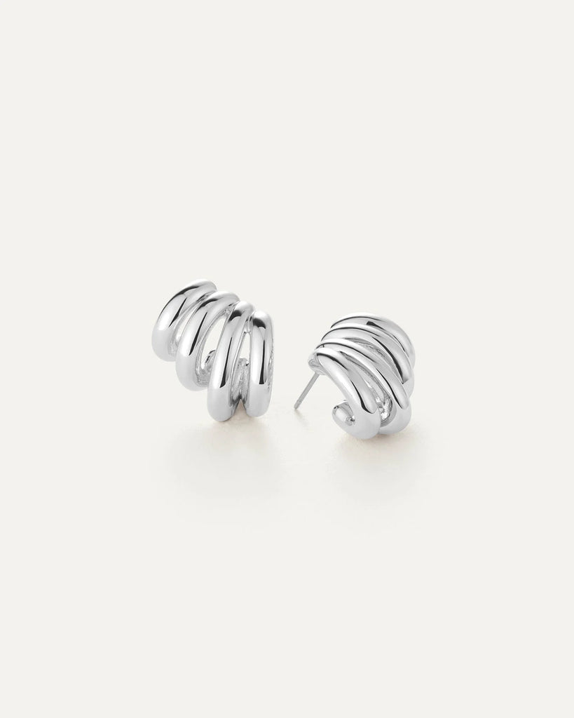 Monroe Earrings in Silver