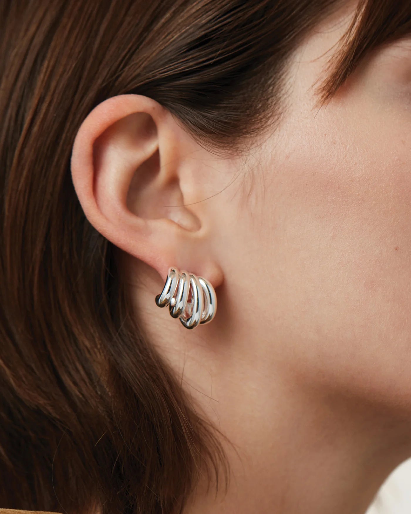 Monroe Earrings in Silver