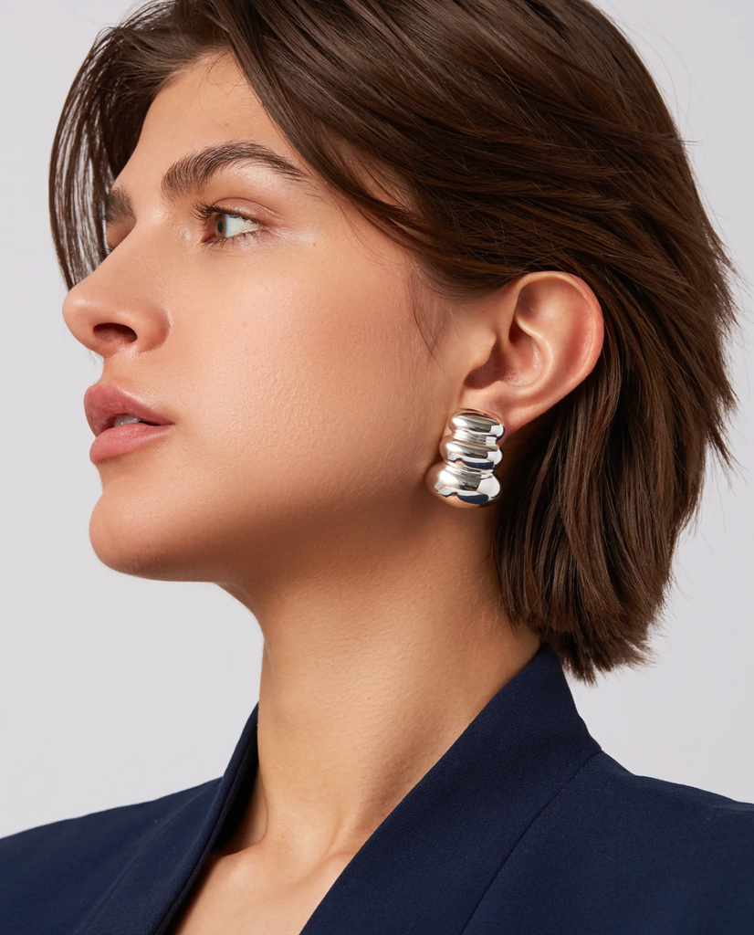 Non-Stop Earrings in Silver