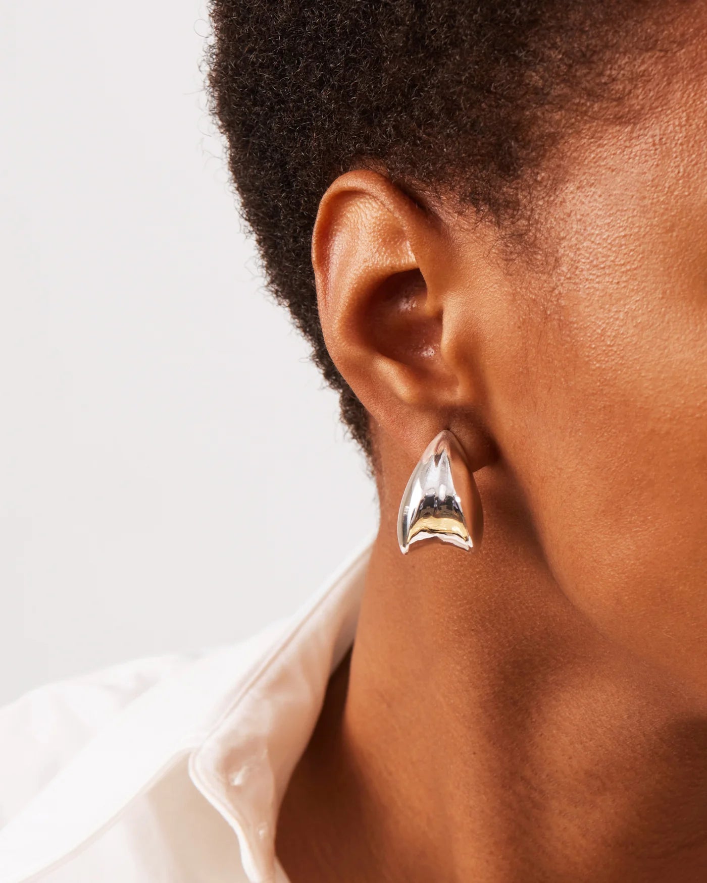 Paige Puff Earrings Silver