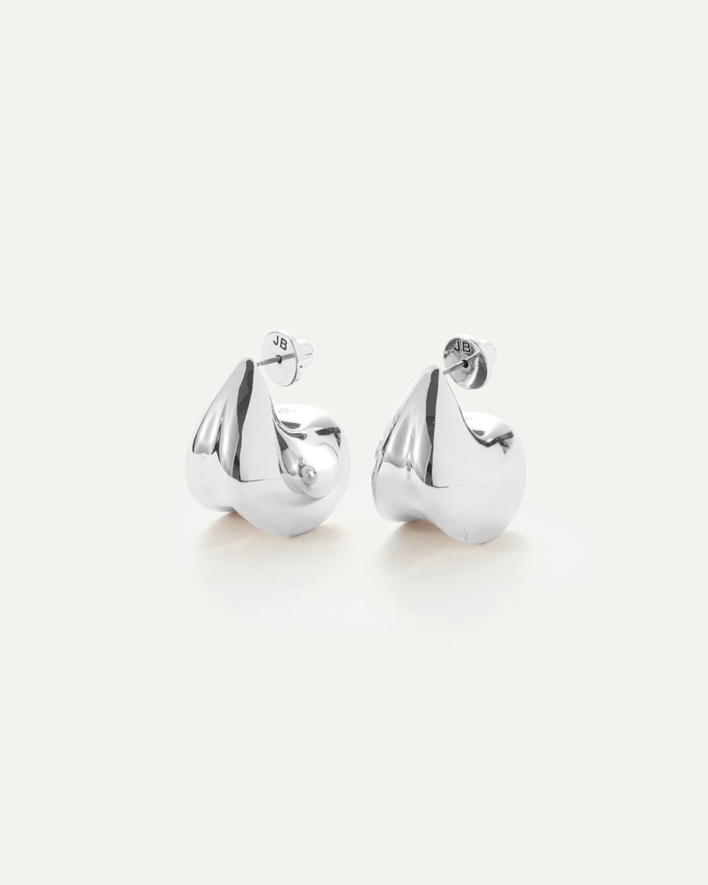Paige Puff Earrings Silver